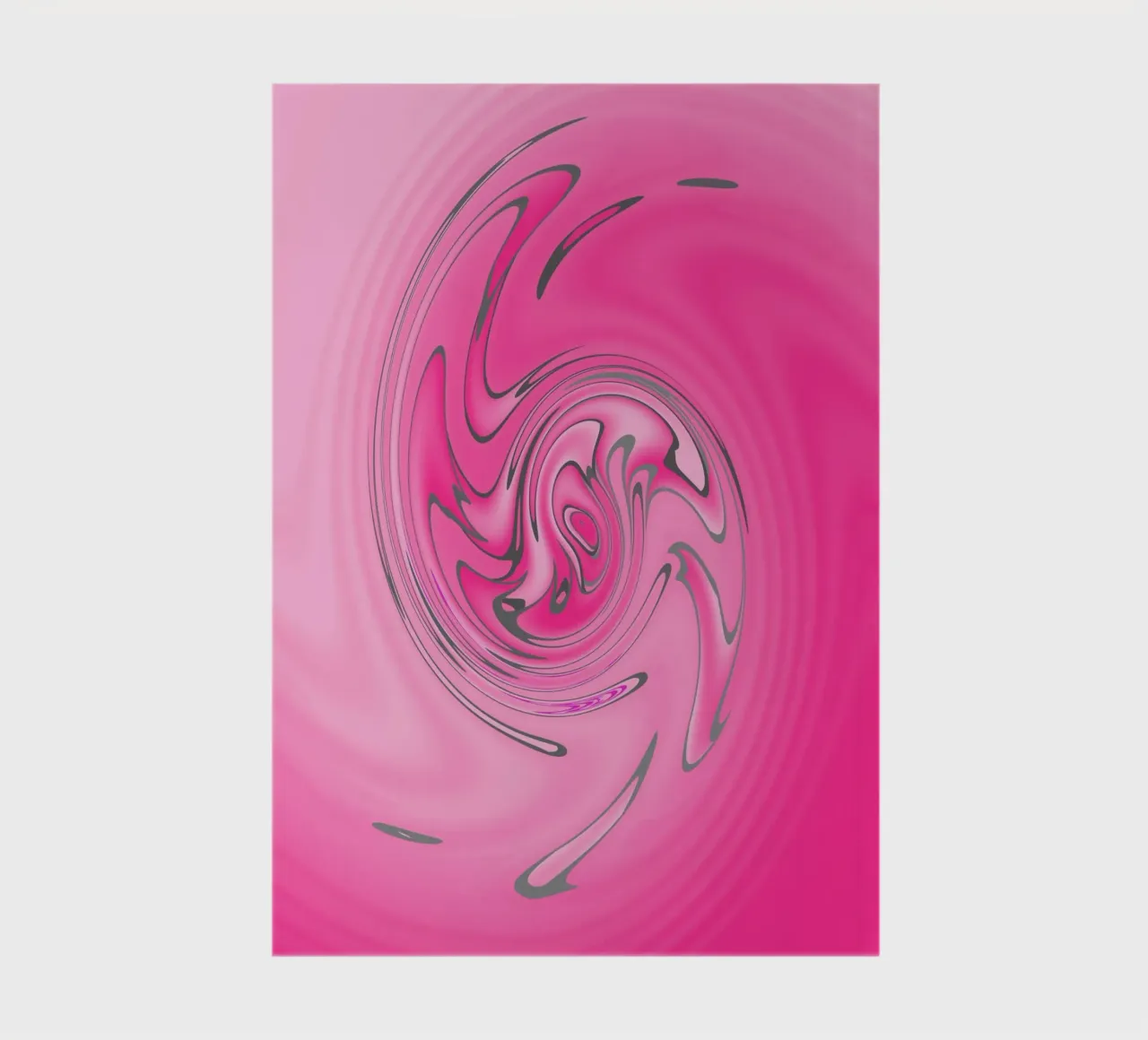 Abstract pink twisted pattern notebook by Something for you