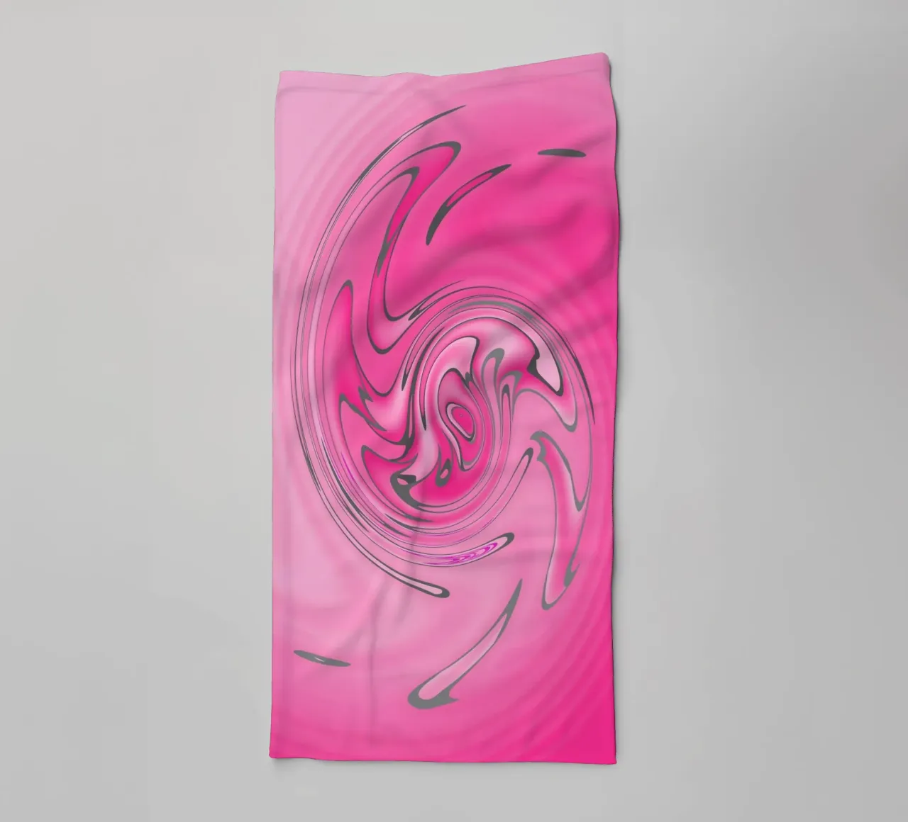Abstract pink twisted pattern towel by Something for you