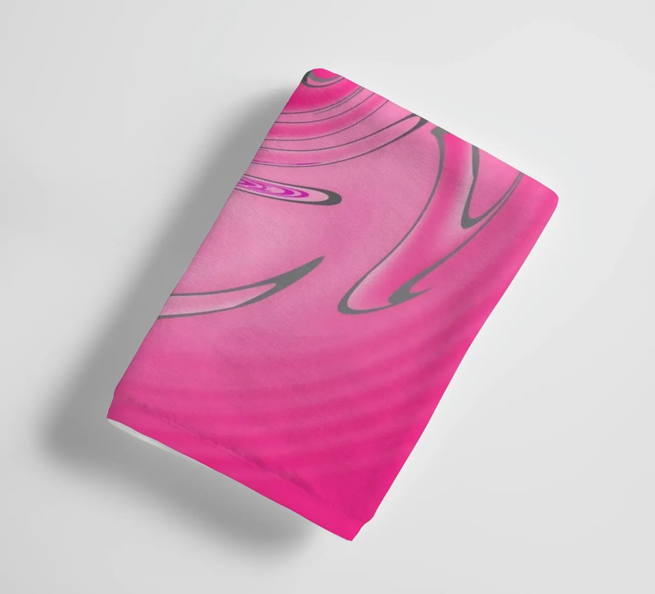 Abstract pink twisted pattern towel by Something for you