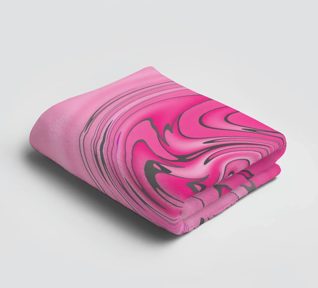 Abstract pink twisted pattern towel by Something for you