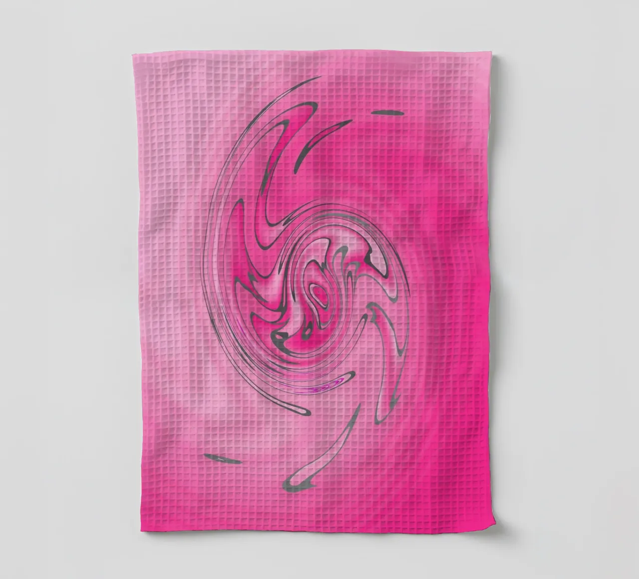 Abstraktes pinkes verdrehtes Muster Geschirrtuch von Something for you