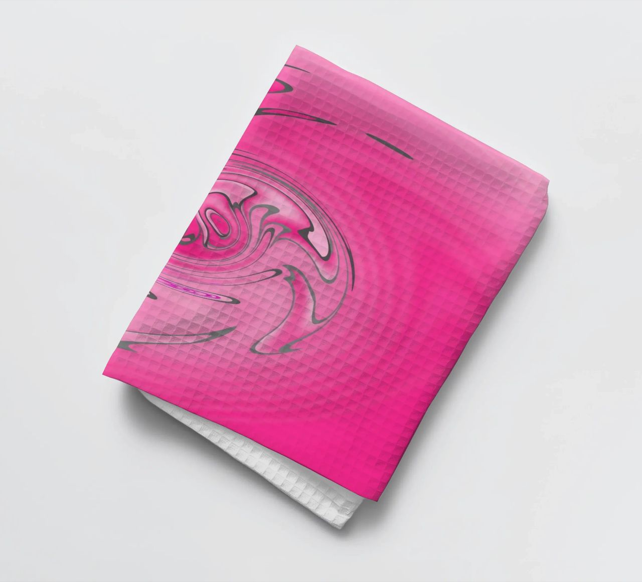 Motivo astratto rosa attorcigliato canovaccio da cucina da Something for you