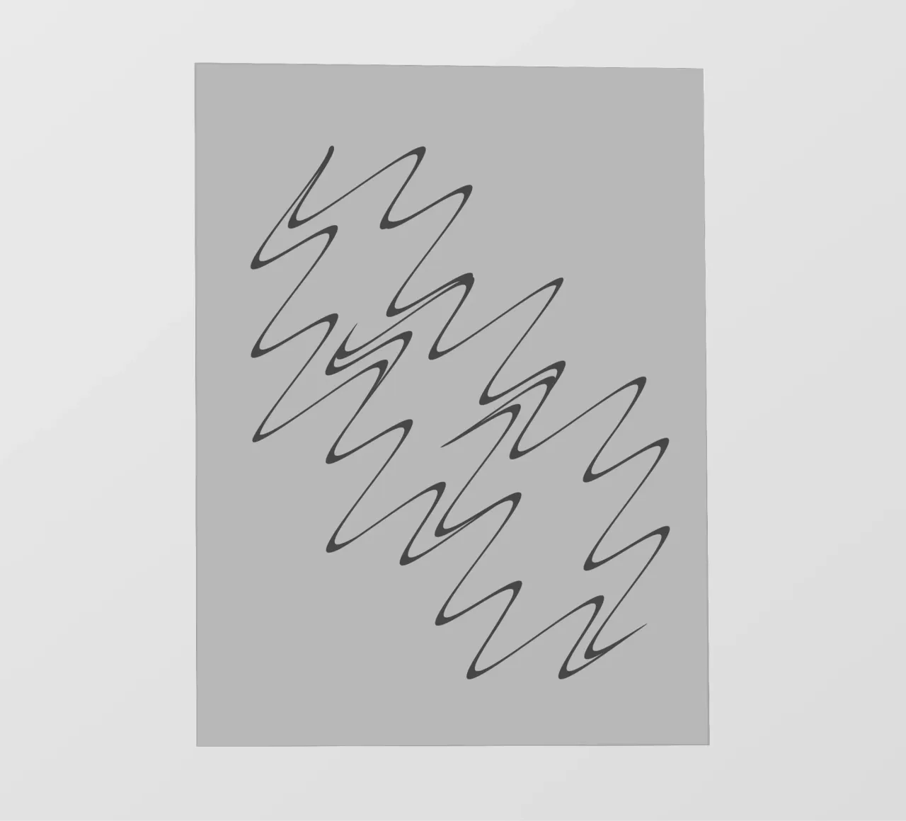 Abstract grey and black zigzag pattern pvc cover by Something for you