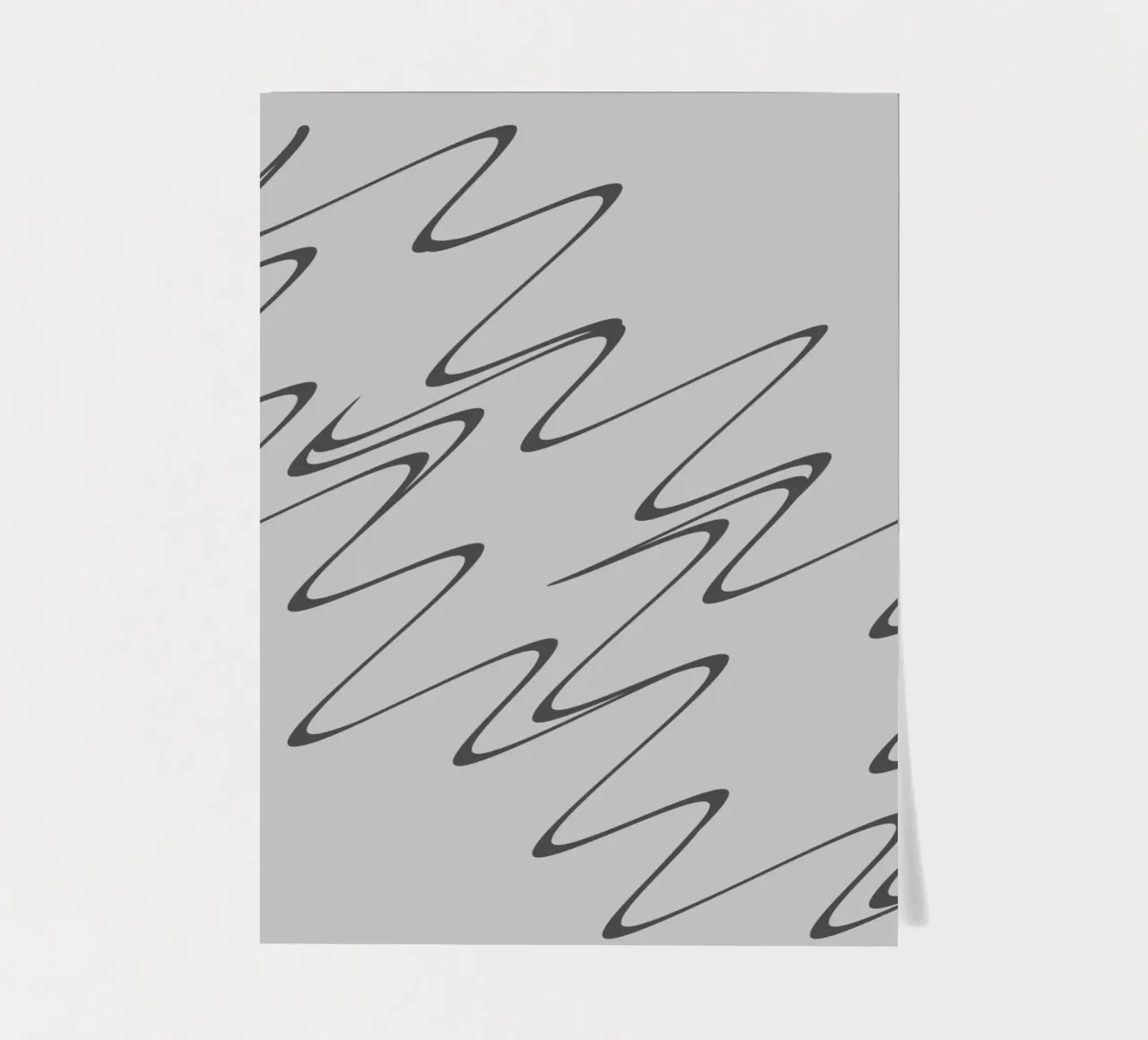Abstract grey and black zigzag pattern sticker sheet by Something for you