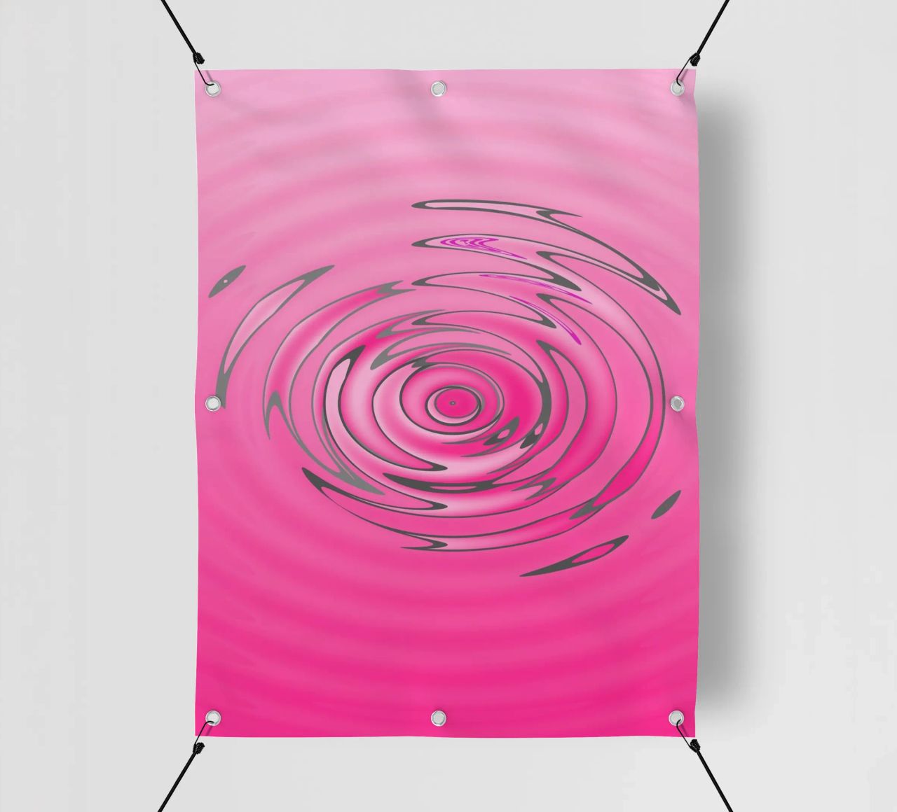 Motivo astratto a onde rosa telo in pvc da Something for you