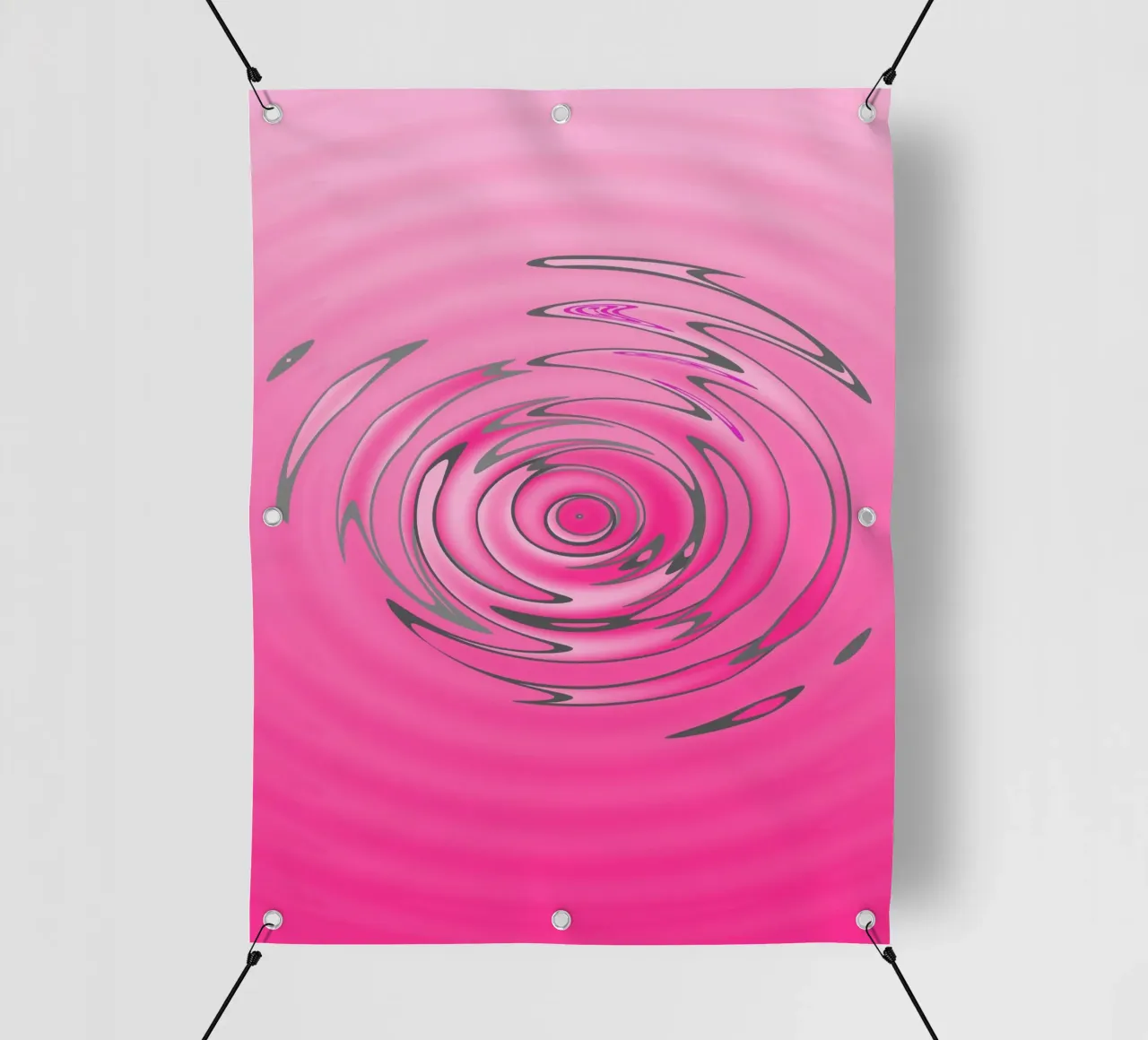 Motivo astratto a onde rosa telo in pvc da Something for you