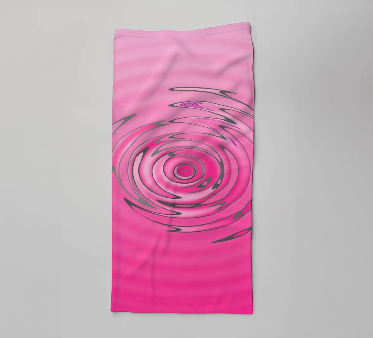 Abstraktes pinkes Wellenartiges Muster Handtuch von Something for you