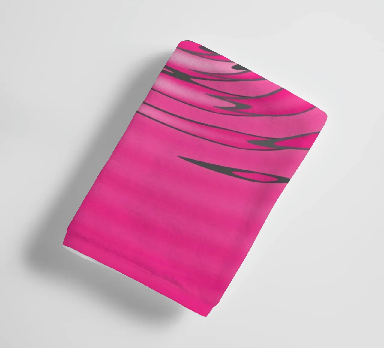Abstraktes pinkes Wellenartiges Muster Handtuch von Something for you