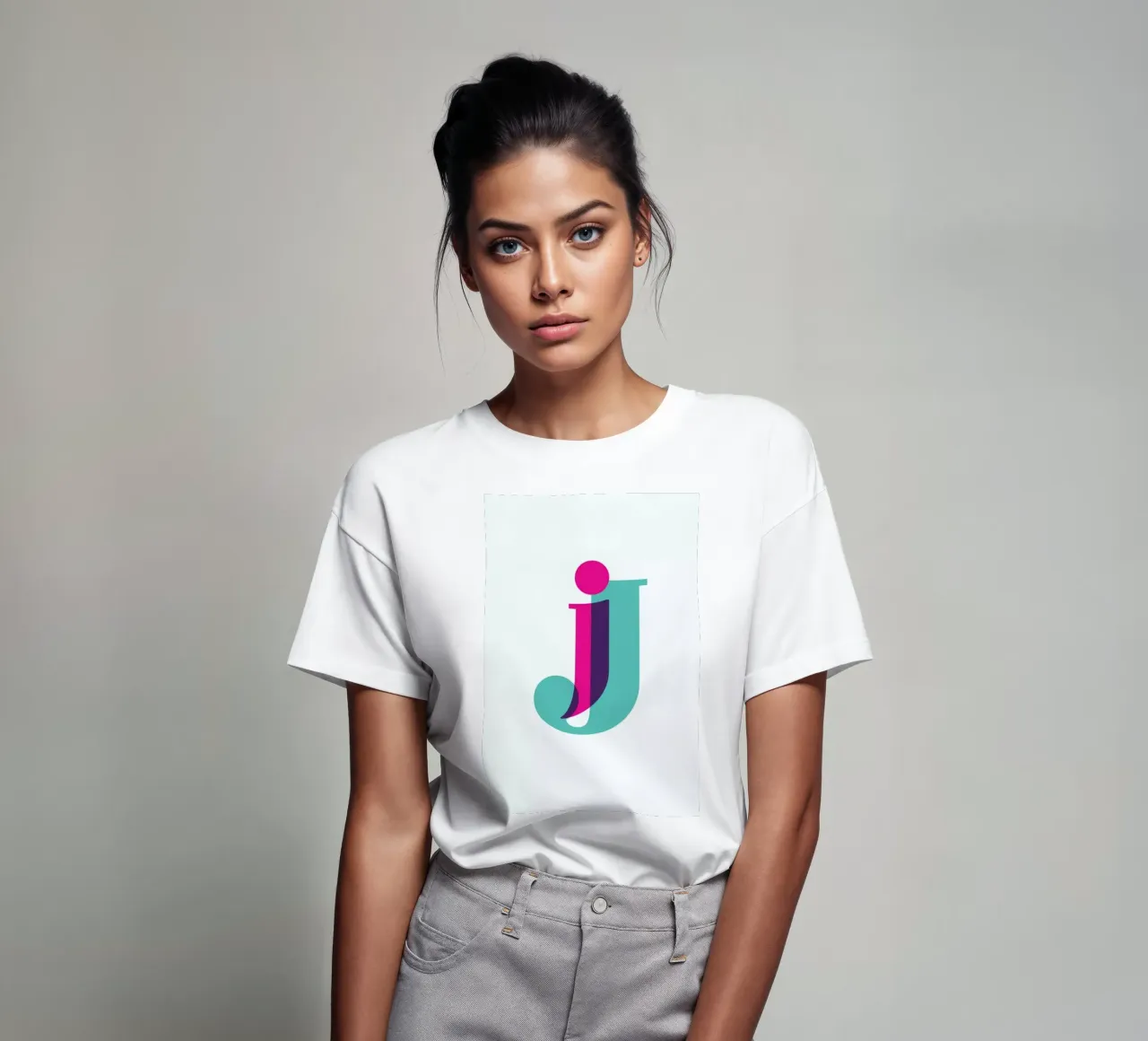 Magenta/Mint J t-shirt da Studio One