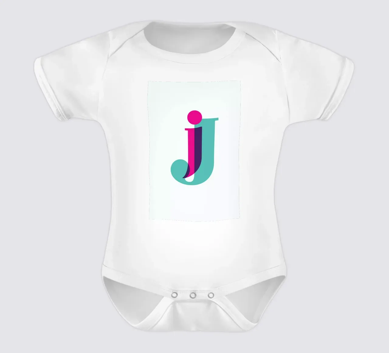 Magenta/Mint J body neonato maniche corte da Studio One