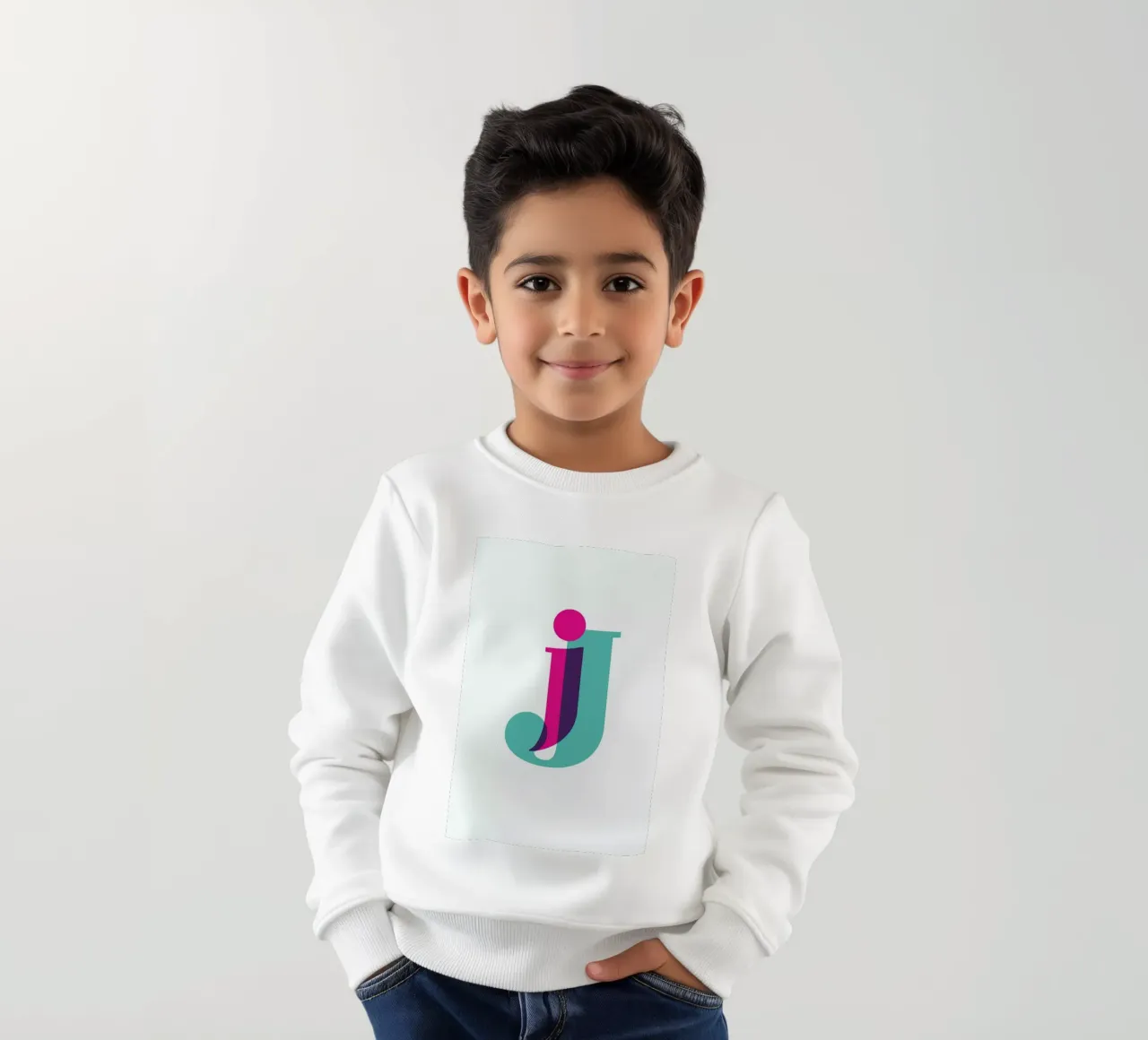Magenta/Mint J felpa bambino da Studio One