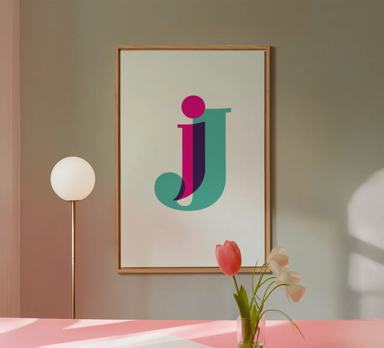 Magenta/Mint J alluminio dibond da Studio One