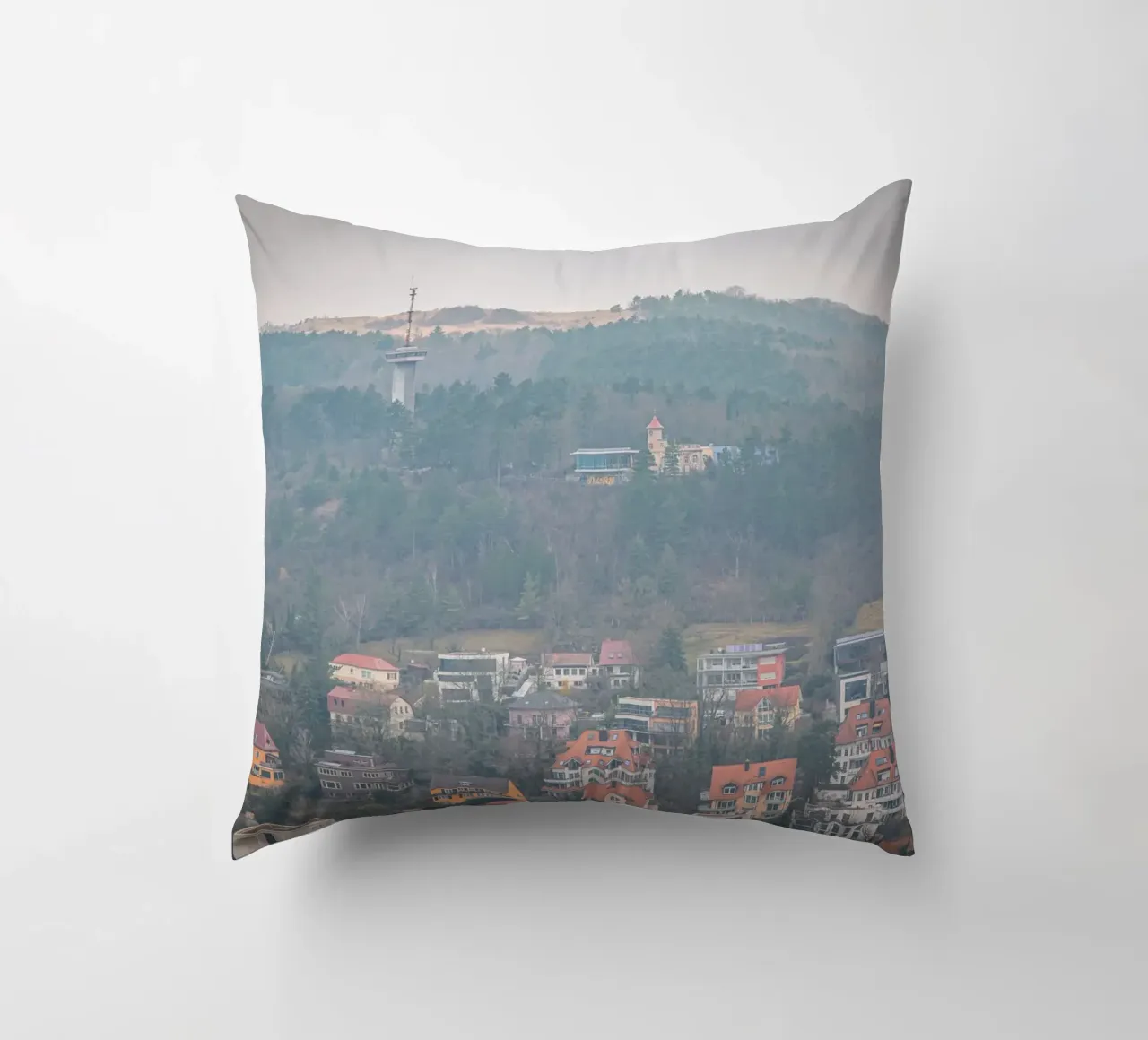 Il Langravio a Jena con la nebbia cuscino da Marcus Beckert | Fotografie