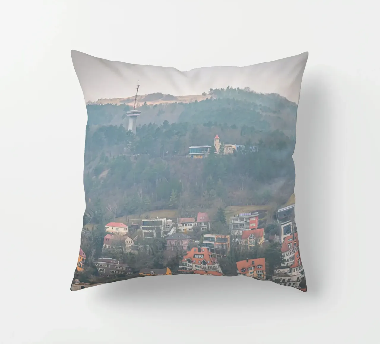Il Langravio a Jena con la nebbia cuscino da Marcus Beckert | Fotografie