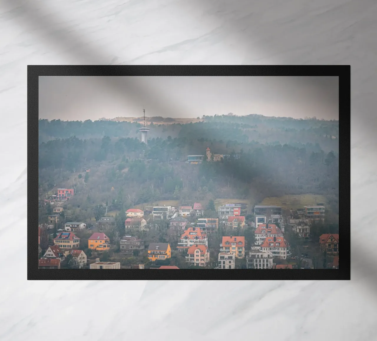Il Langravio a Jena con la nebbia zerbino da Marcus Beckert | Fotografie