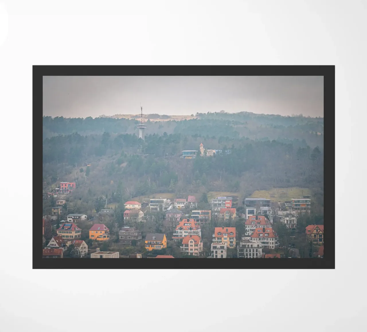 Il Langravio a Jena con la nebbia zerbino da Marcus Beckert | Fotografie