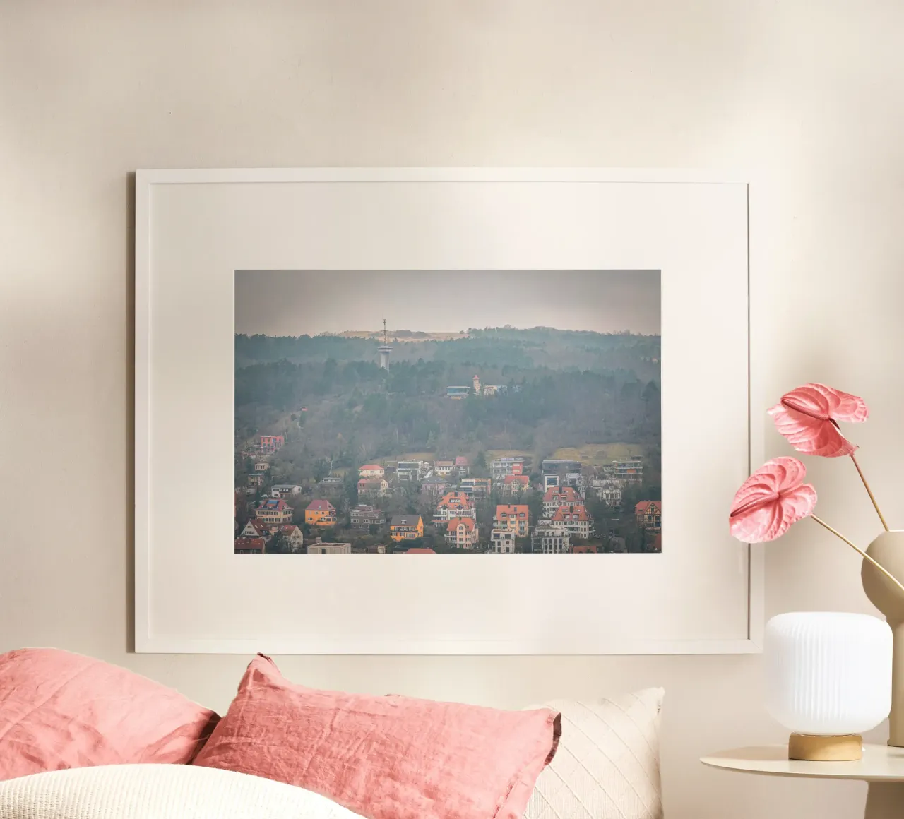 Il Langravio a Jena con la nebbia carta hahnemühle da Marcus Beckert | Fotografie
