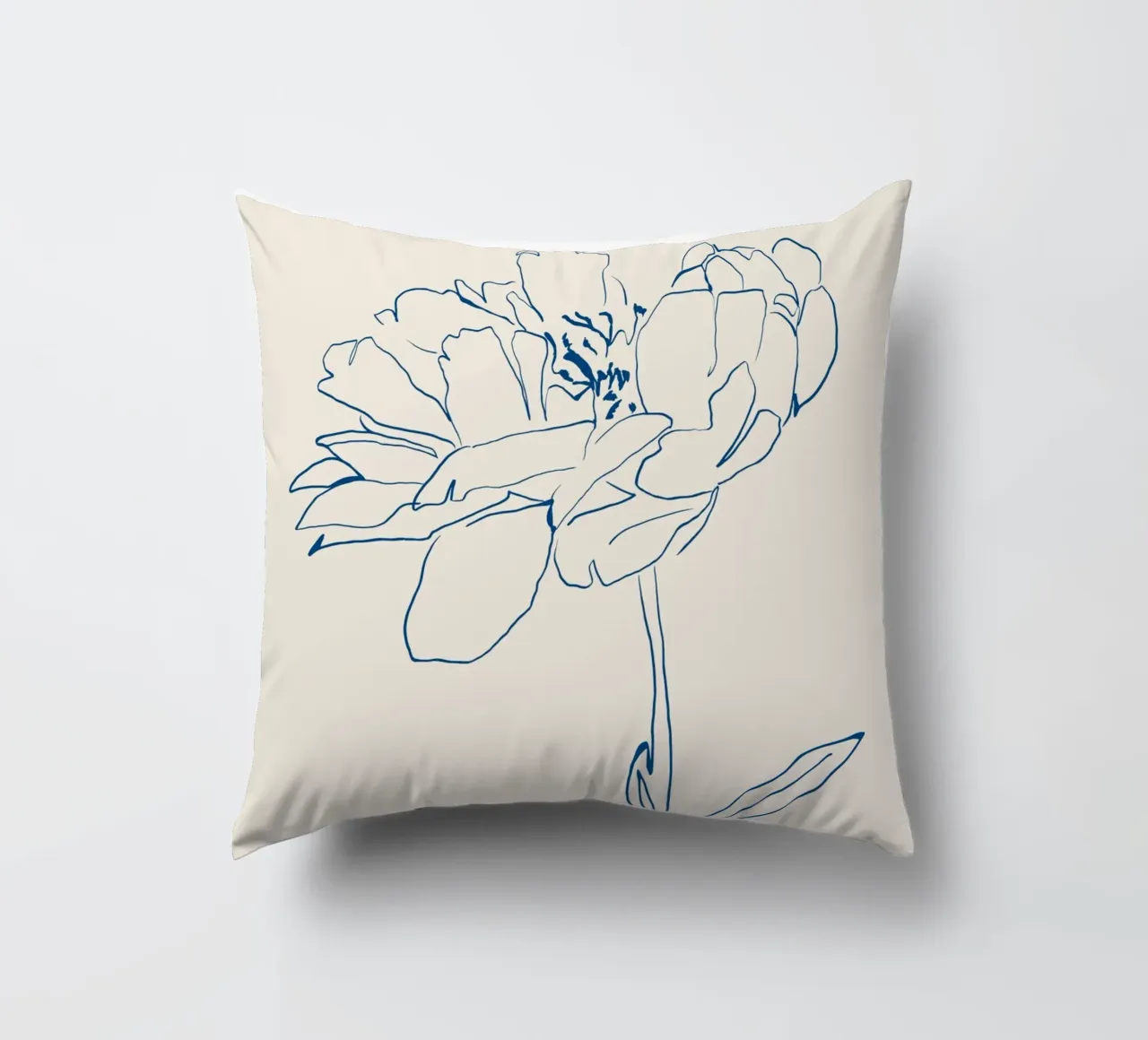 Linea d'arte floreale 11 cuscino da LeaDArt