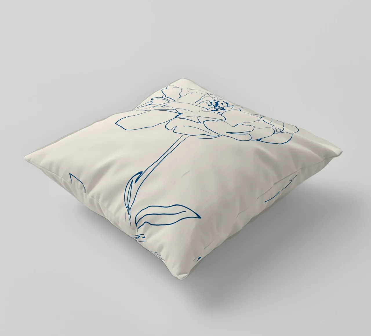 Linea d'arte floreale 11 cuscino da LeaDArt