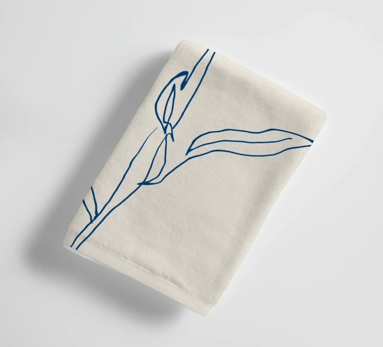 Flower Line Art 11 towel by LeaDArt