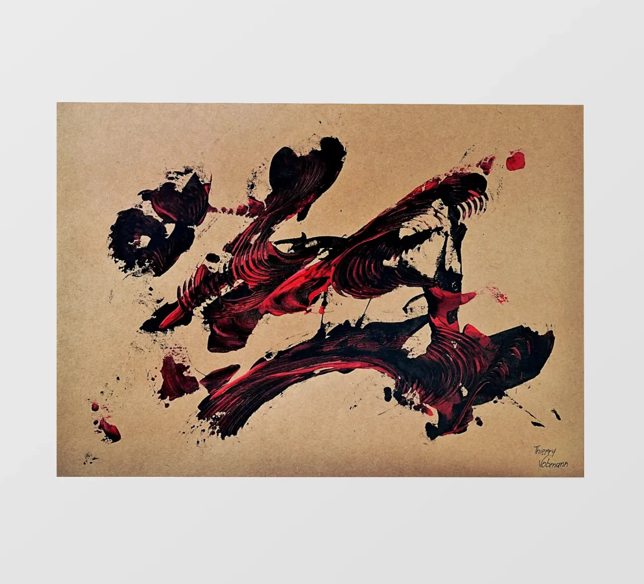 NATURAL STYLE 50 pellicola backlit da Thierry Vobmann Abstract painting
