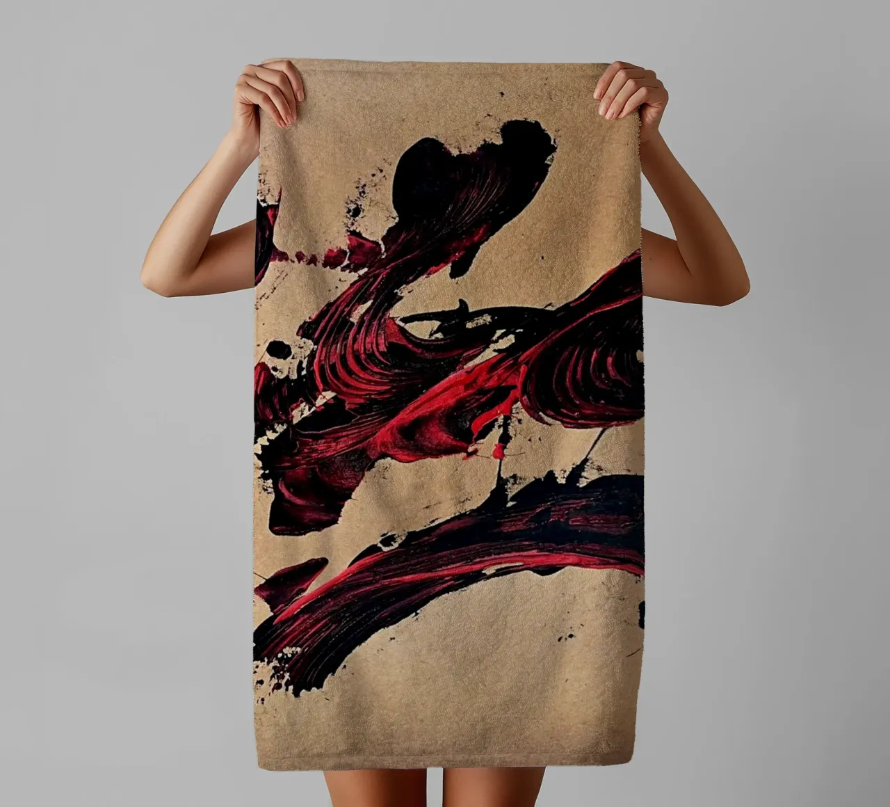 NATURAL STYLE 50 asciugamano da bagno da Thierry Vobmann Abstract painting