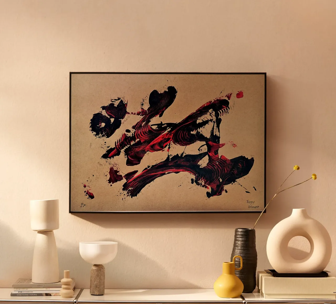 NATURAL STYLE 50 alluminio dibond da Thierry Vobmann Abstract painting