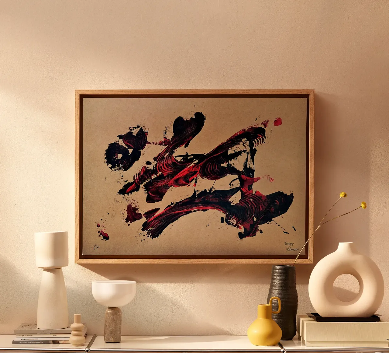 NATURAL STYLE 50 tela con Cornice a cassetta da Thierry Vobmann Abstract painting