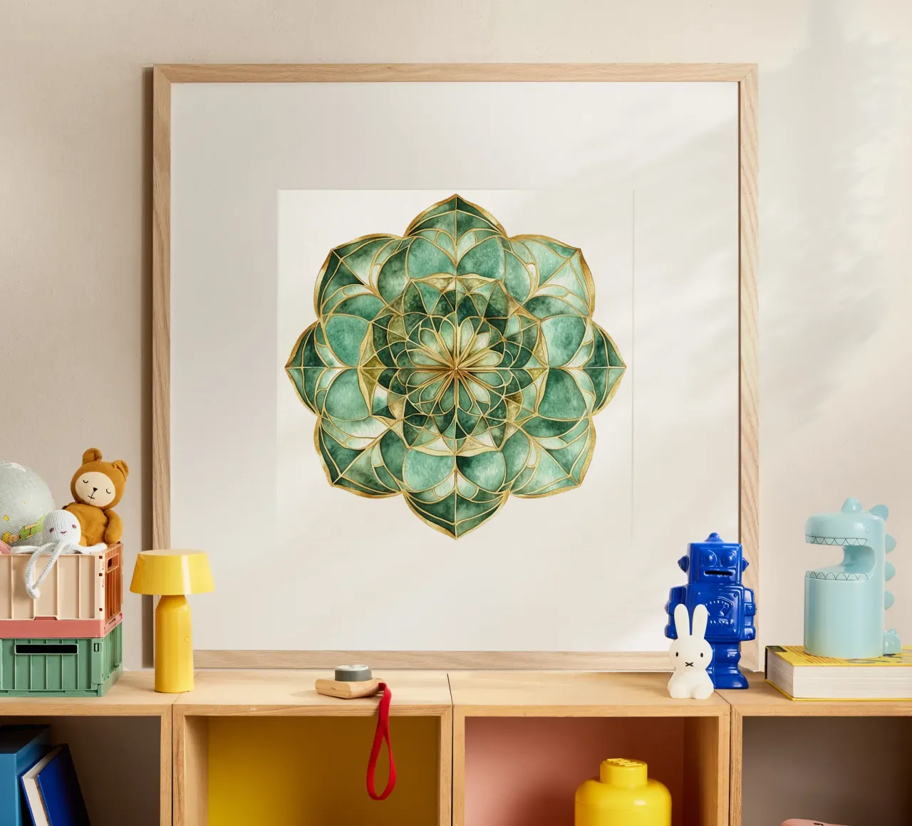 Mandala di salvia acquerellato carta hahnemühle da Spiritual Touch