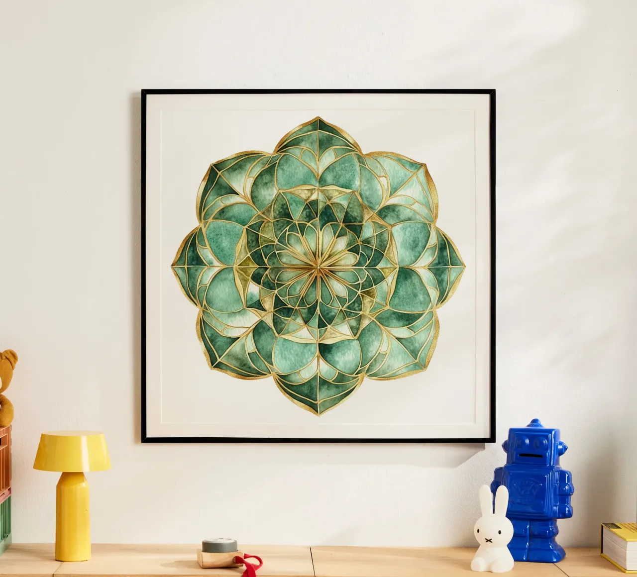 Mandala di salvia acquerellato carta hahnemühle da Spiritual Touch