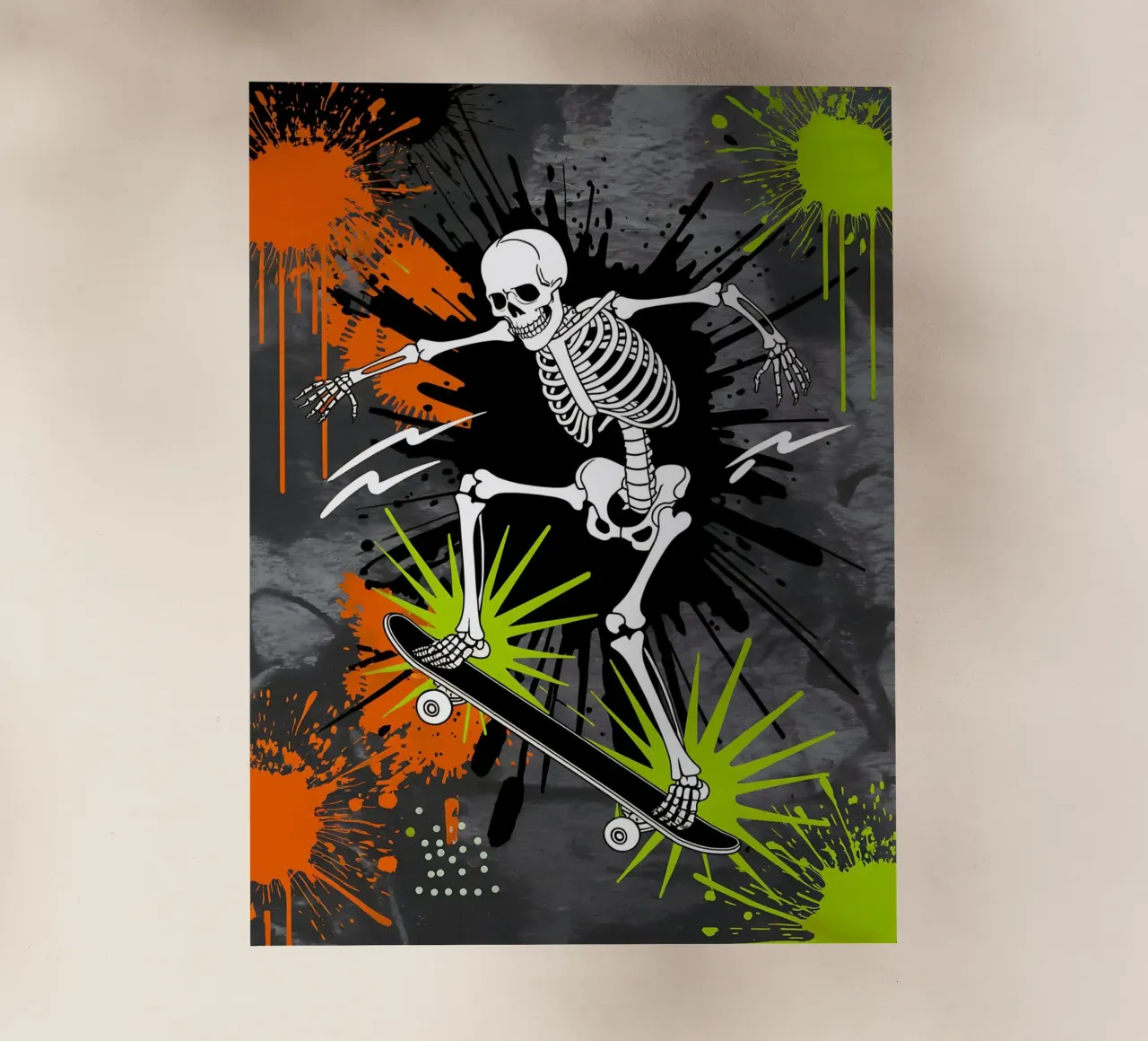 Skateboard: Graffiti Skateboard Skeleton pellicola backlit da GameDay Studio