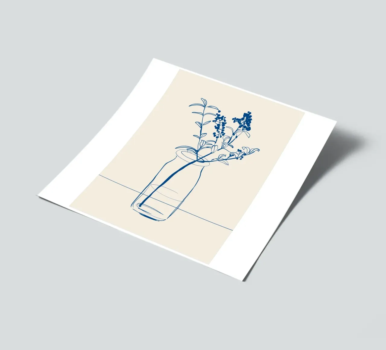 Dessin au trait de fleurs 14 planche autocollant de LeaDArt