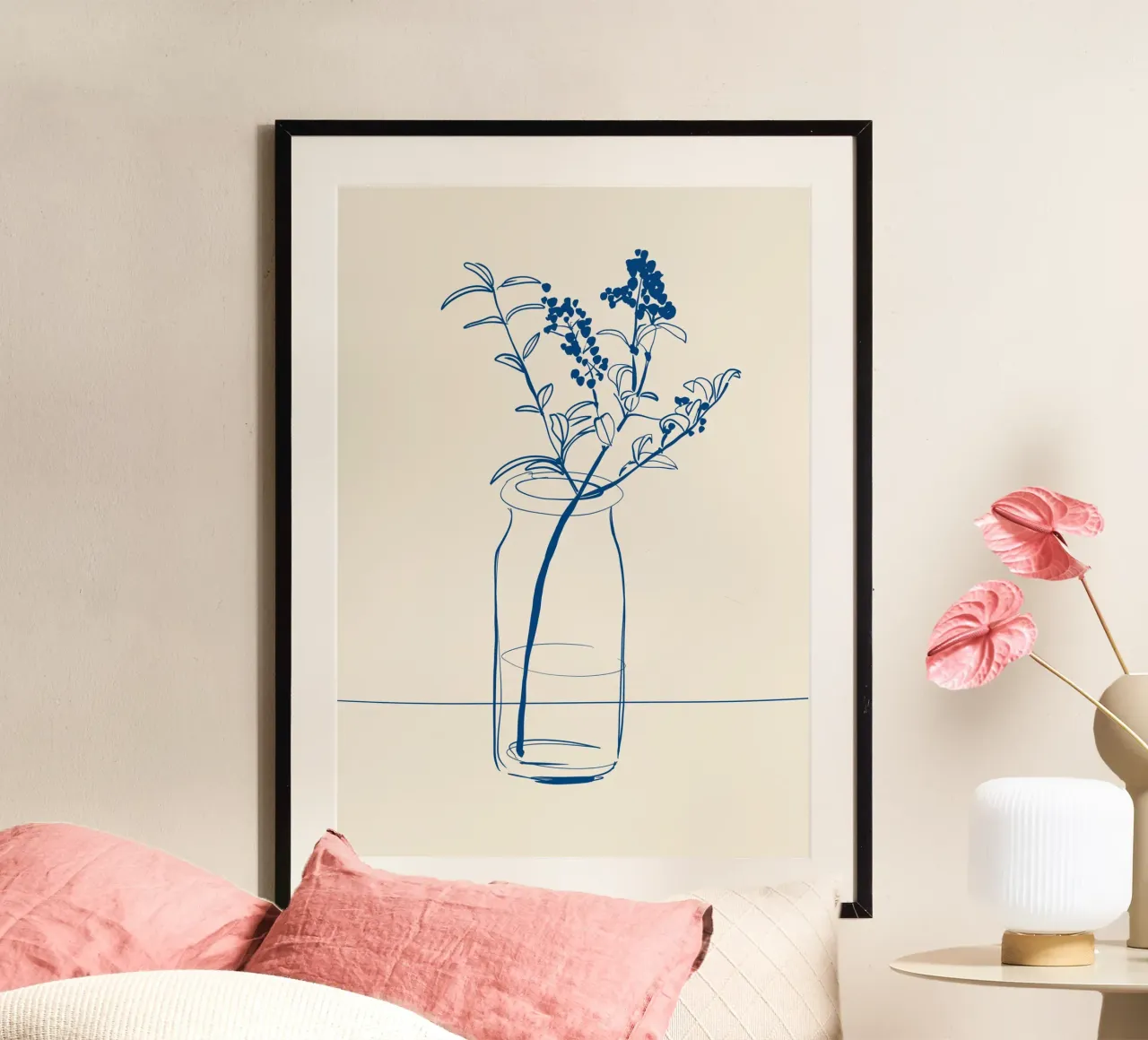 Dessin au trait de fleurs 14 hahnemühle de LeaDArt