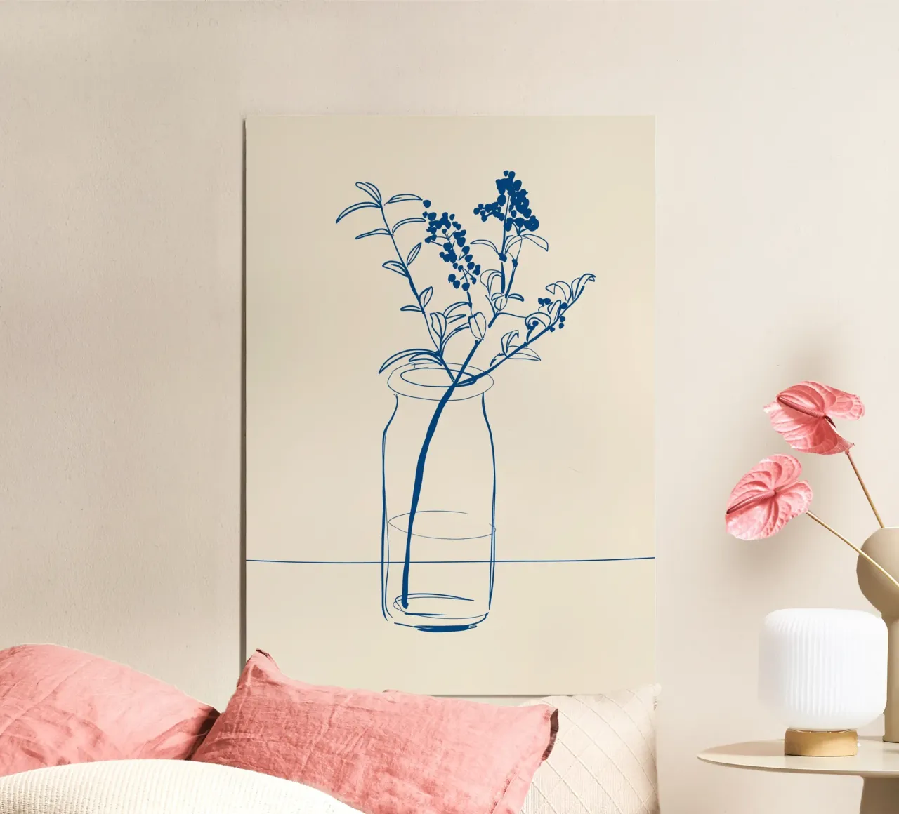 Dessin au trait de fleurs 14 hahnemühle de LeaDArt