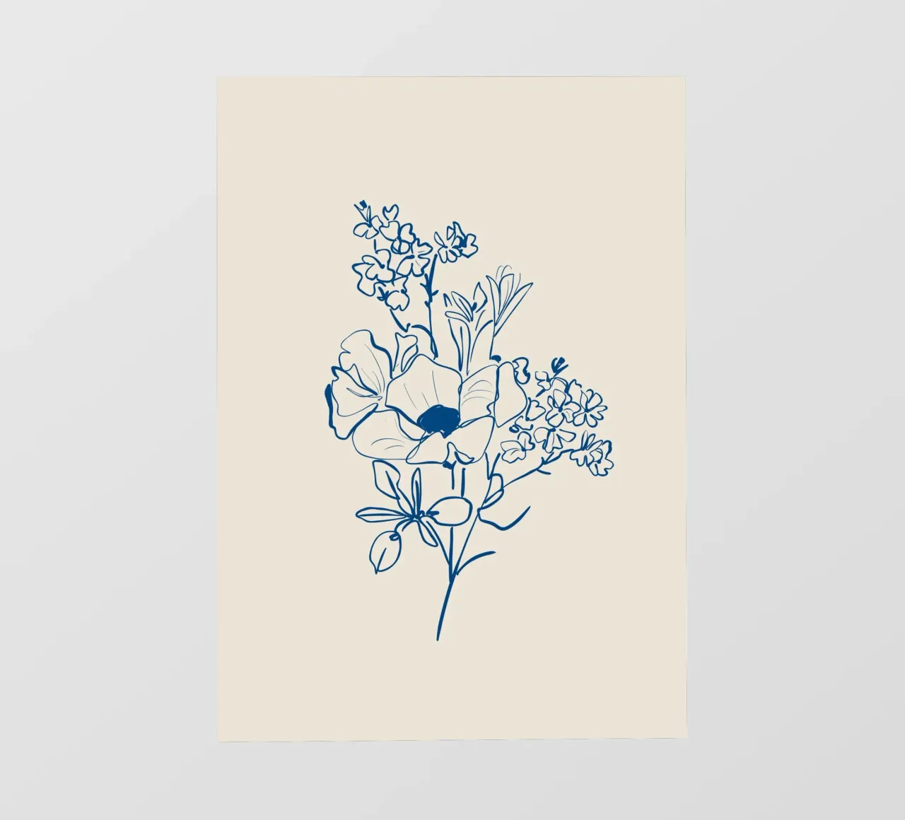 Linea d'arte floreale 15 telo in pvc da LeaDArt