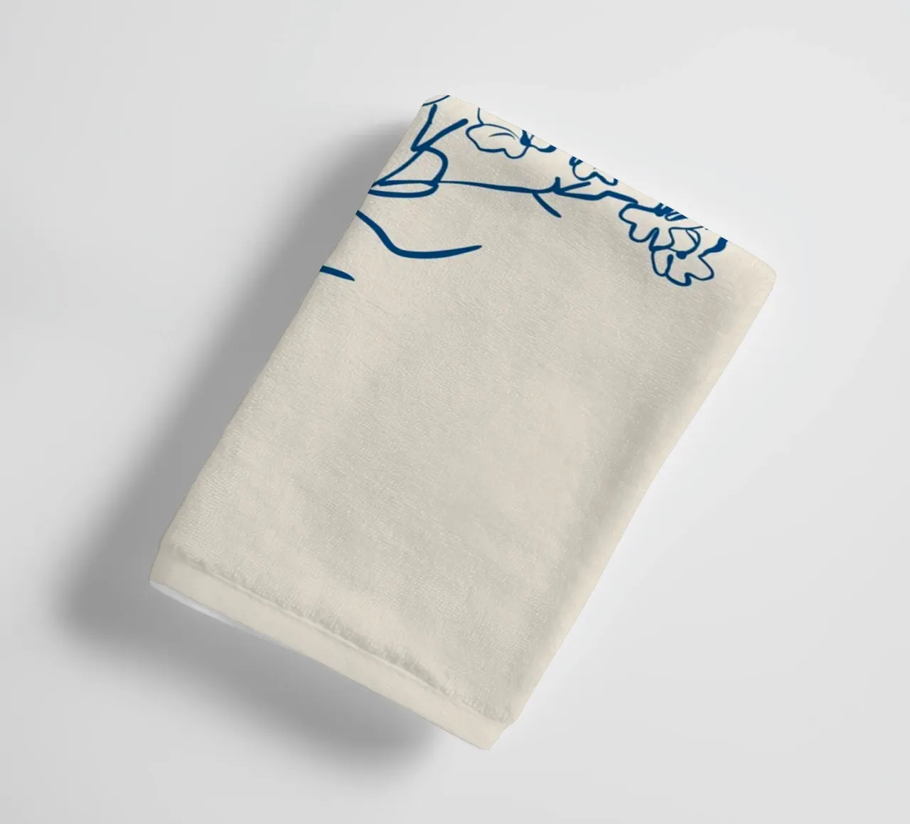 Flower Line Art 15 towel by LeaDArt