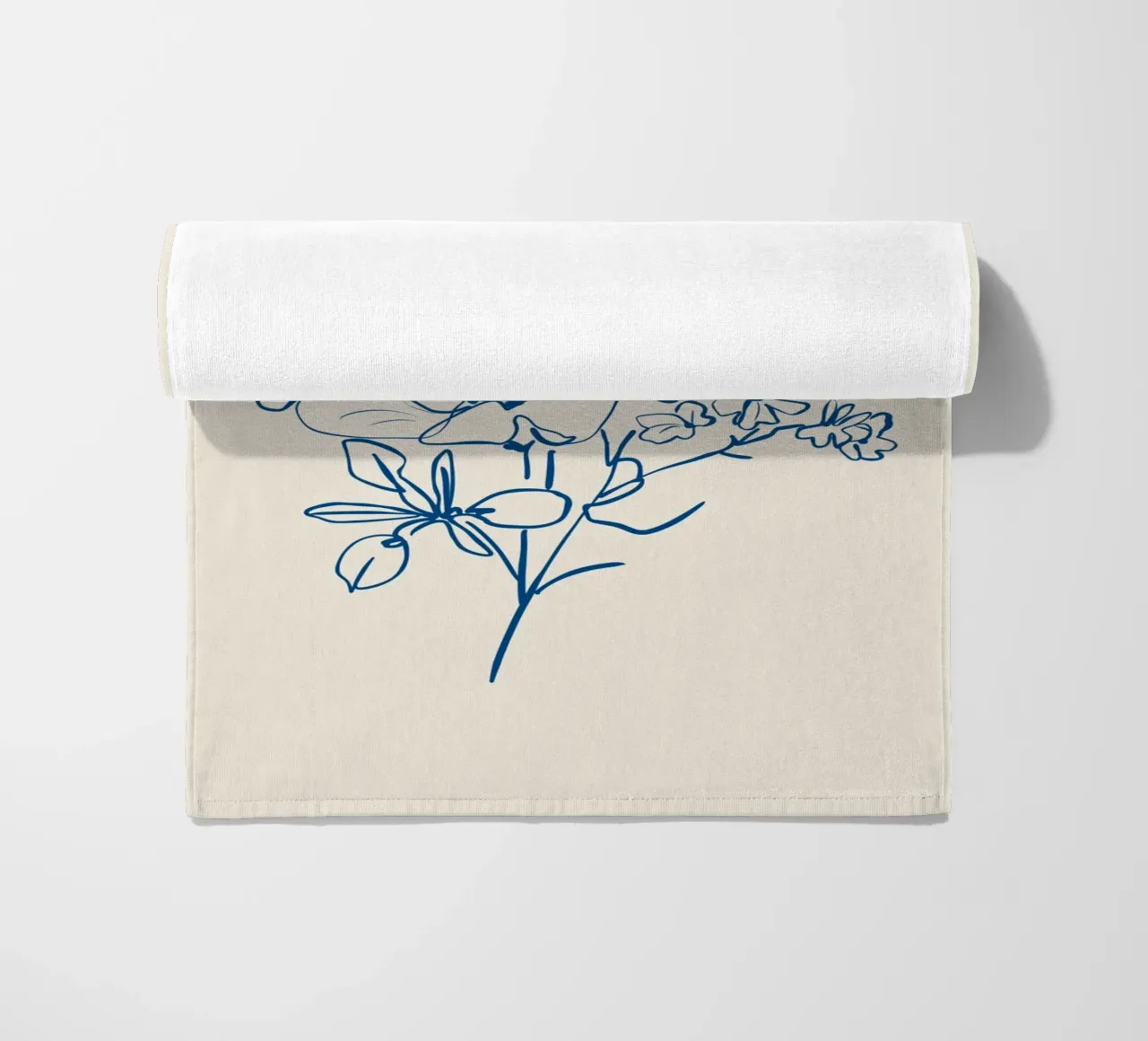 Linea d'arte floreale 15 telo mare da LeaDArt