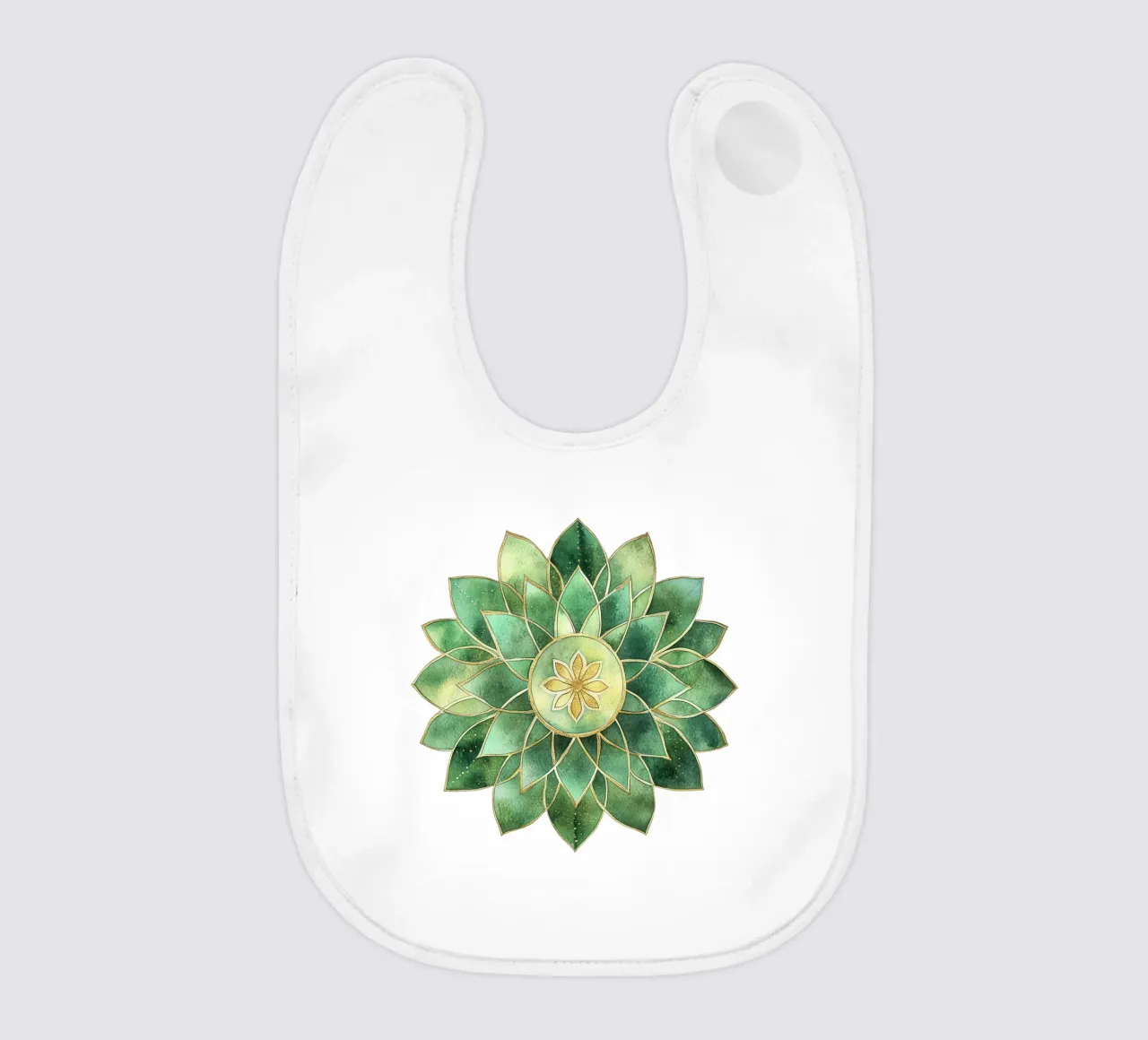 Mandala di salvia acquerellato bavaglino da Spiritual Touch