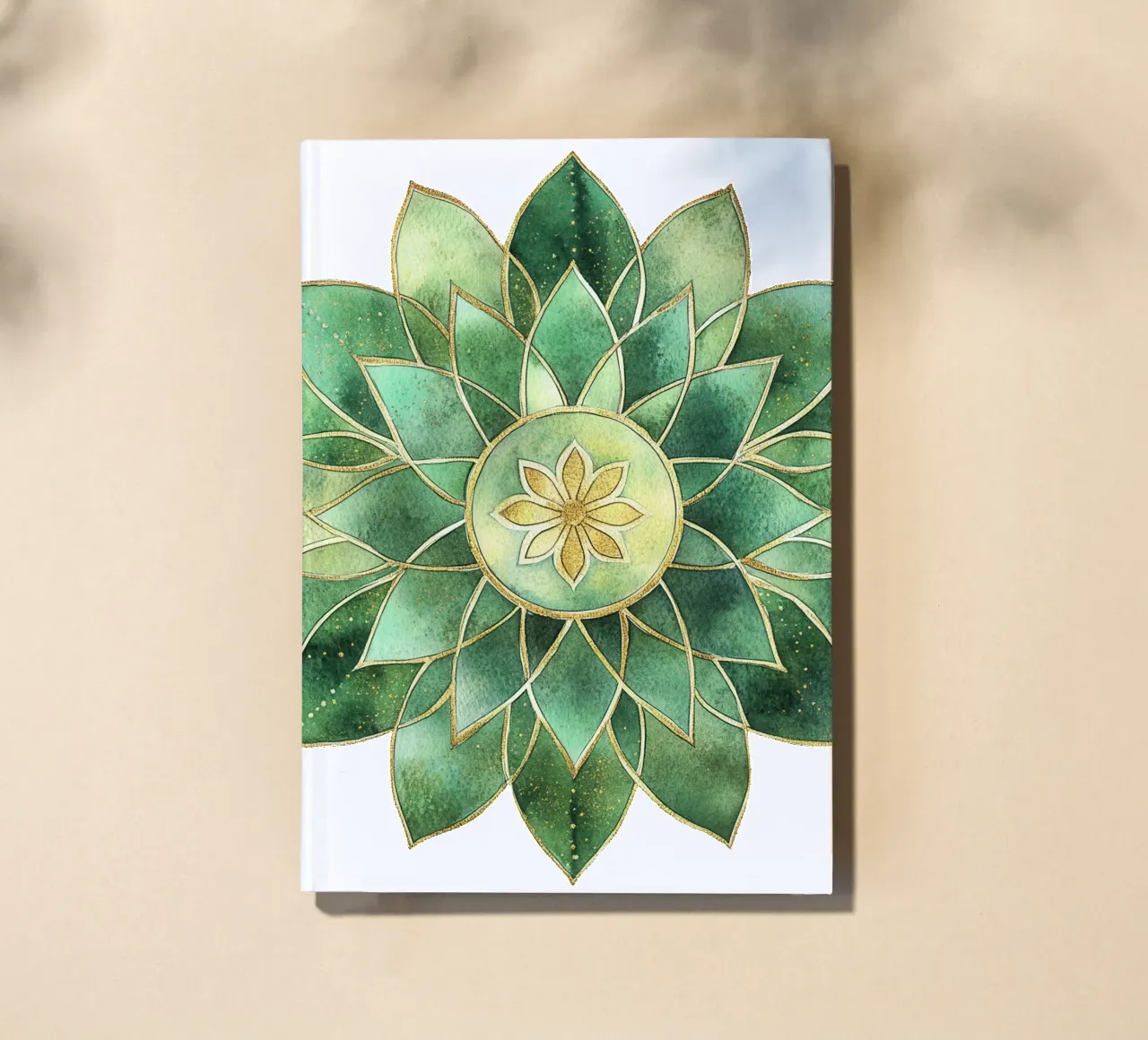 Mandala di salvia acquerellato diario da Spiritual Touch