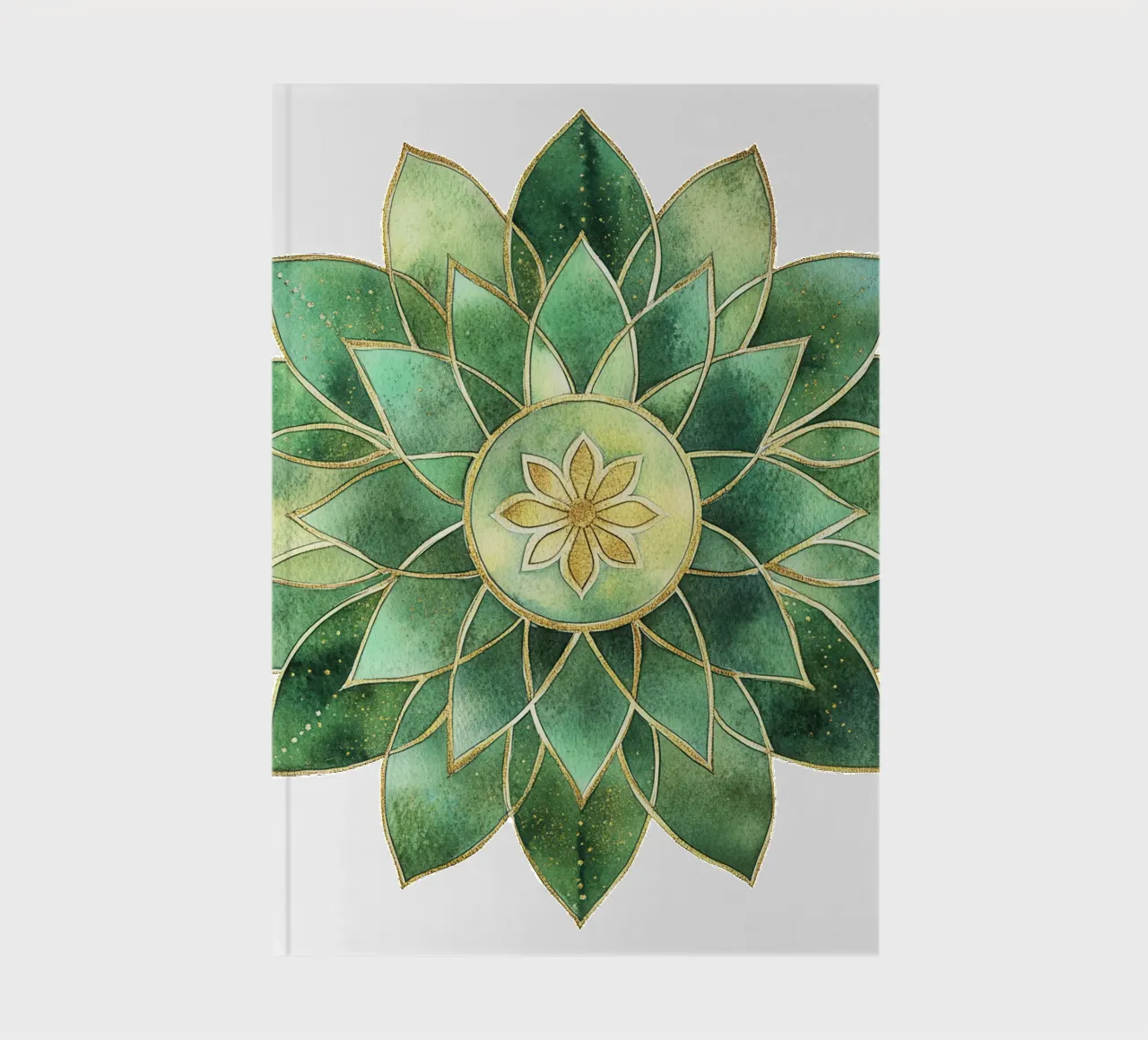 Mandala di salvia acquerellato diario da Spiritual Touch