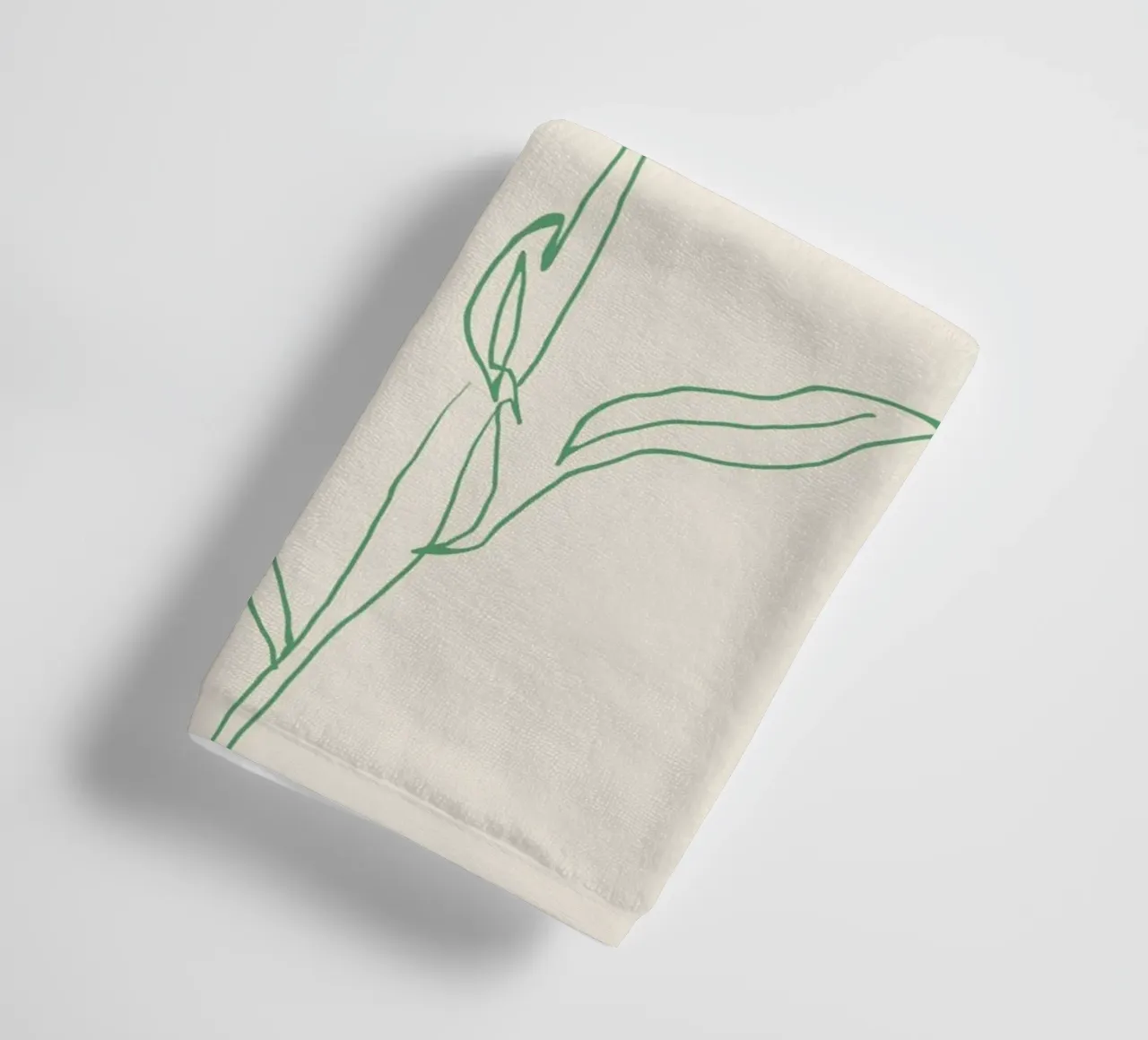 Flower Line Art 16 towel by LeaDArt