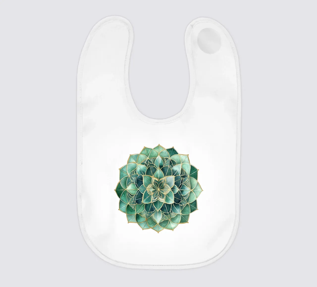 Mandala di salvia acquerellato bavaglino da Spiritual Touch