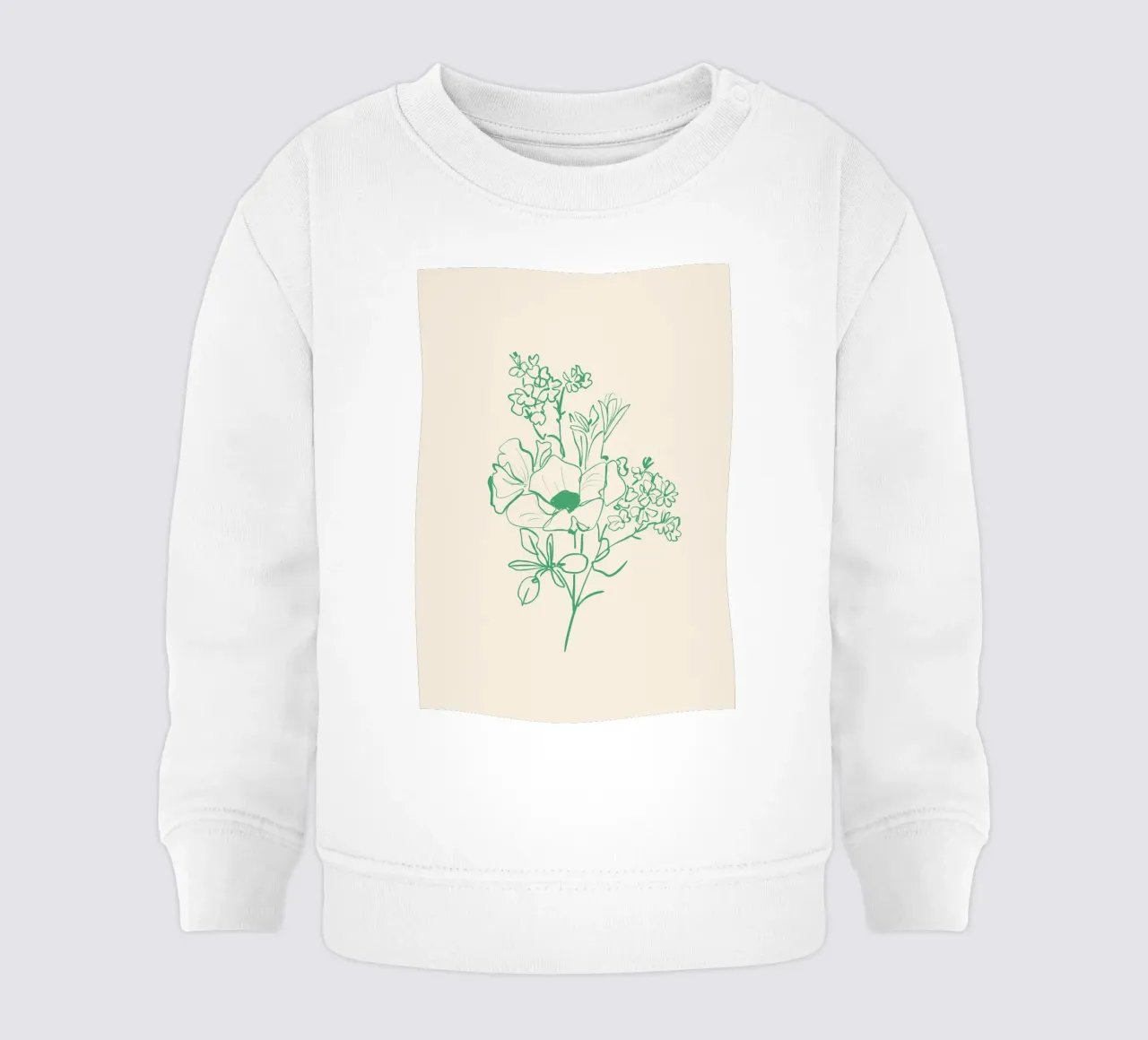 Flores Line Art 17 sudadera de bebé de LeaDArt