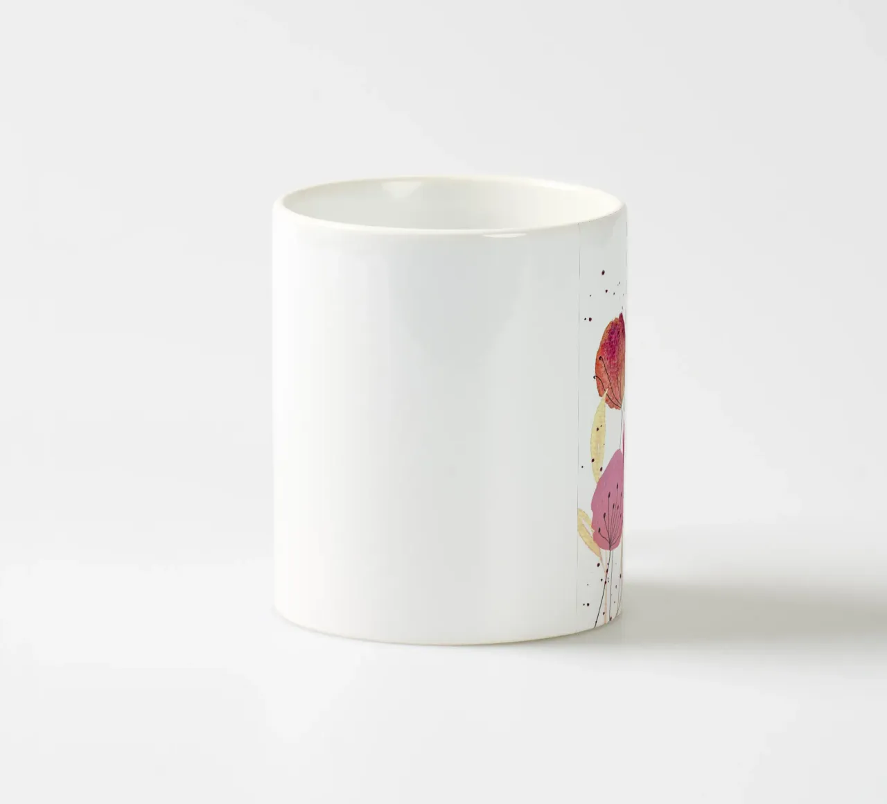 Rote Fantasieblüten tazza in ceramica da Farbwelten