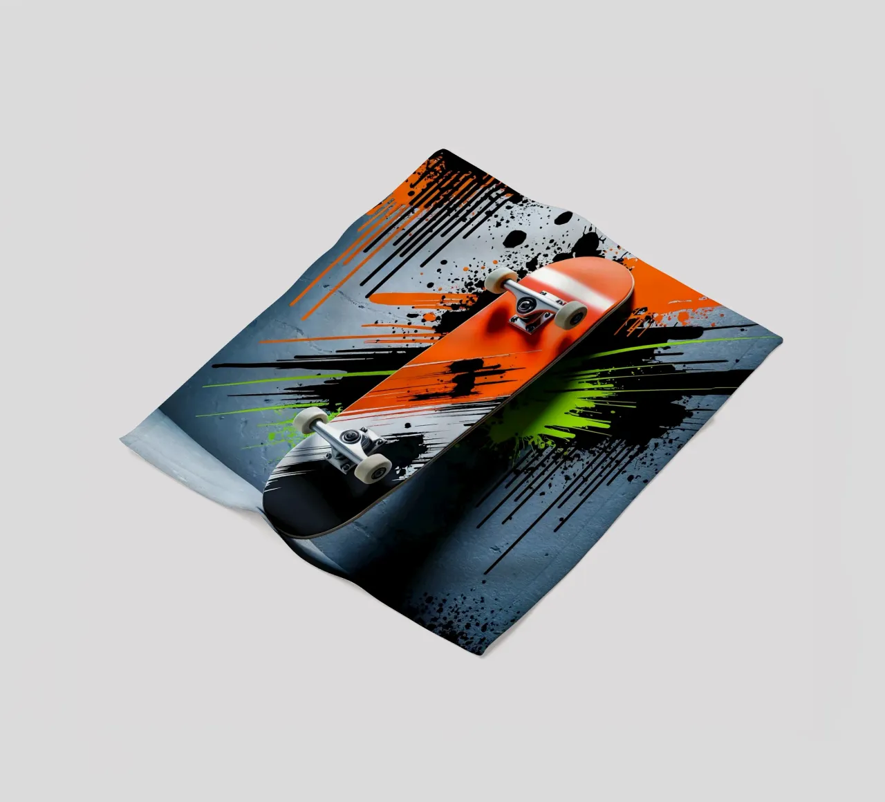 Urban Skate: Graffiti-Skateboarding Fleecedecke von GameDay Studio