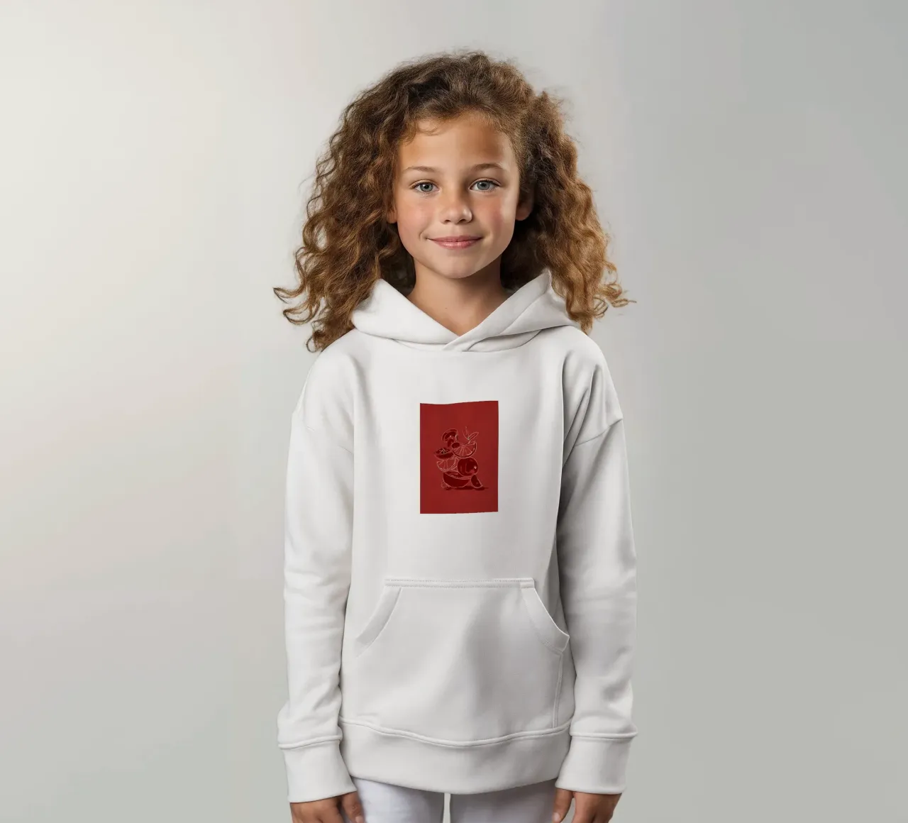 Frutta 4 scala felpa bambino con cappuccio da LeaDArt