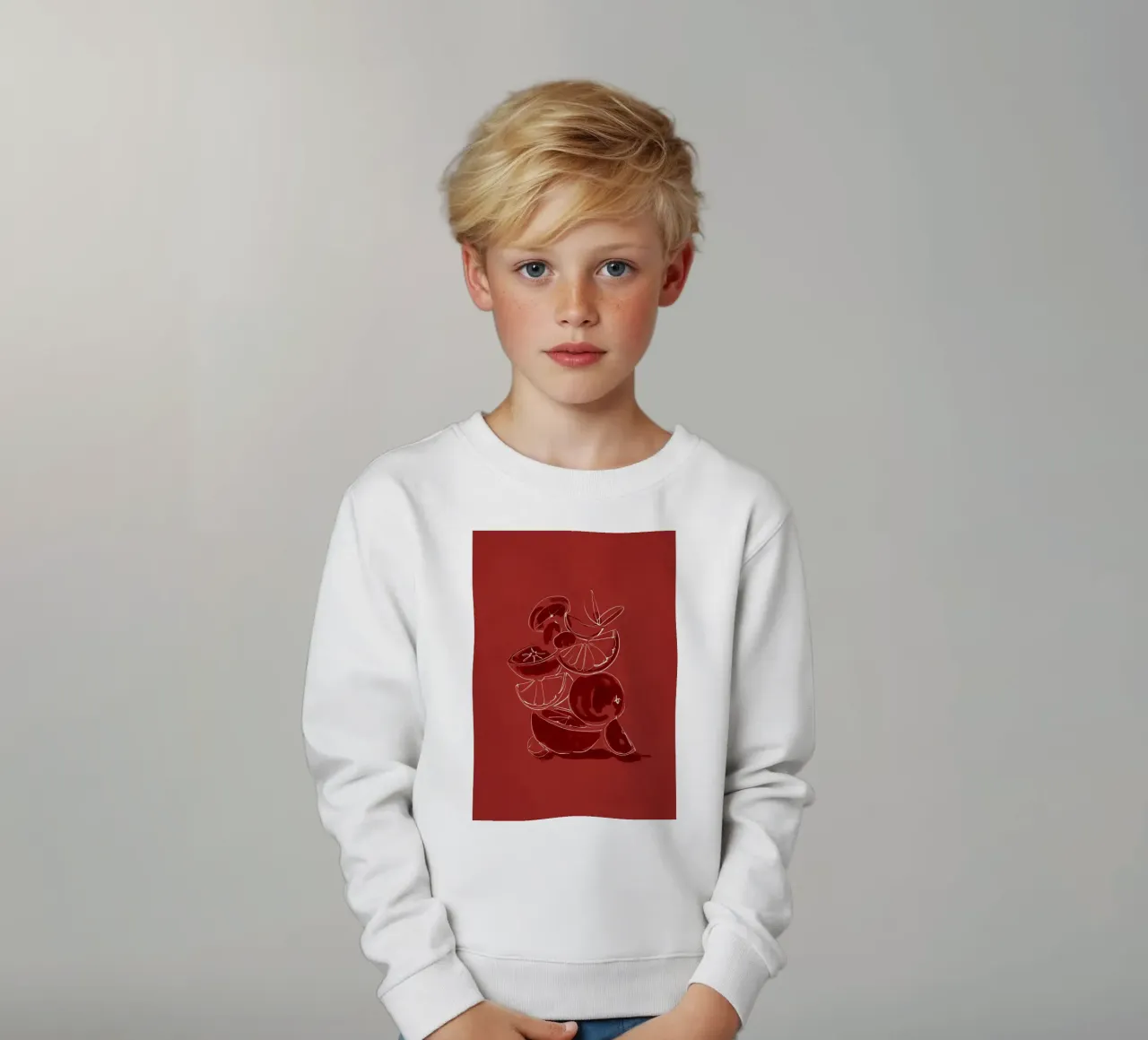 Fruit 4 schaal kinder sweatshirt van LeaDArt