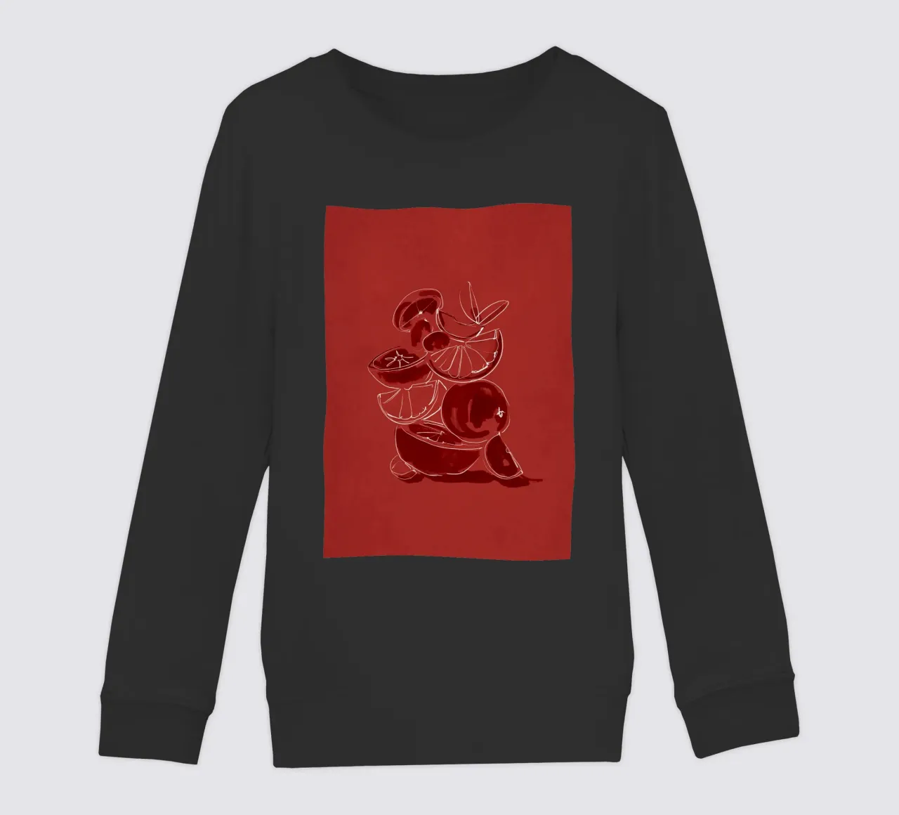 Frutta 4 scala felpa bambino da LeaDArt