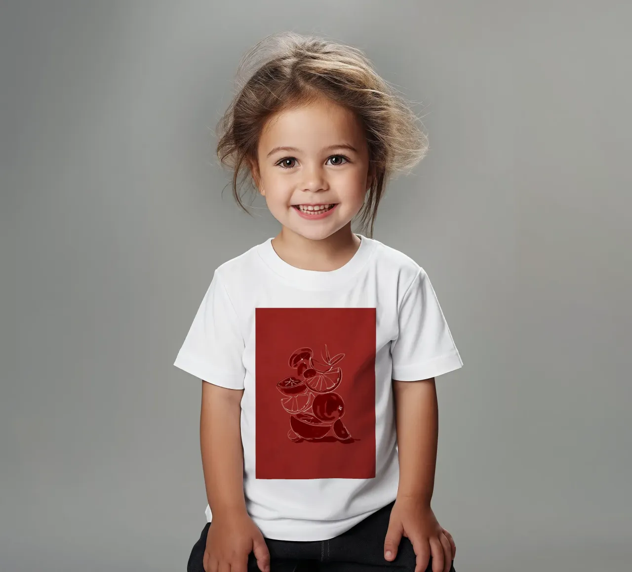 Frutta 4 scala t-shirt bambini da LeaDArt