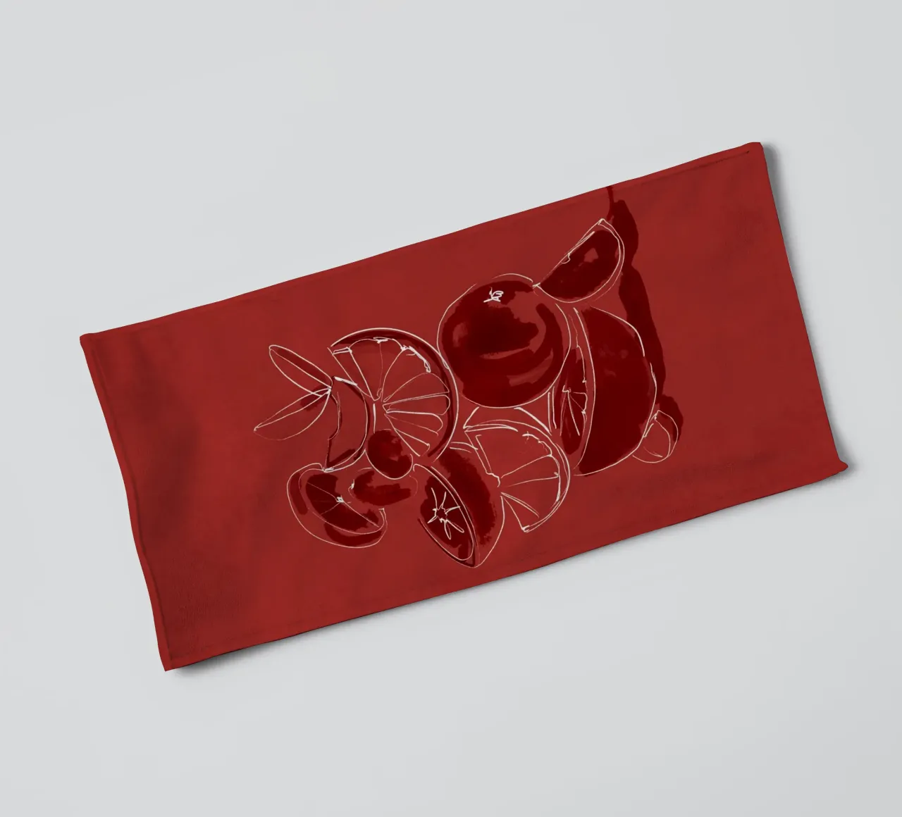 Frutta 4 scala asciugamano da bagno da LeaDArt